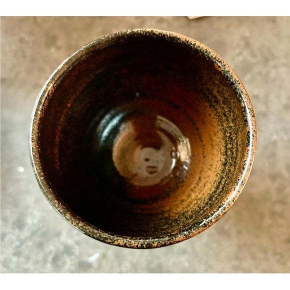 2 of The Coach House Pottery from Coggeshall Essex goblet/ chalice. 5.5” - Picture 4 of 8